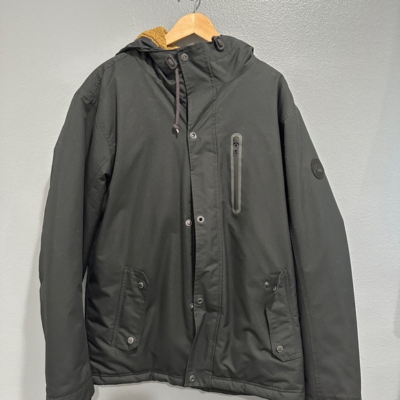 Men's Black Hooded Jacket - Picture 1 of 4